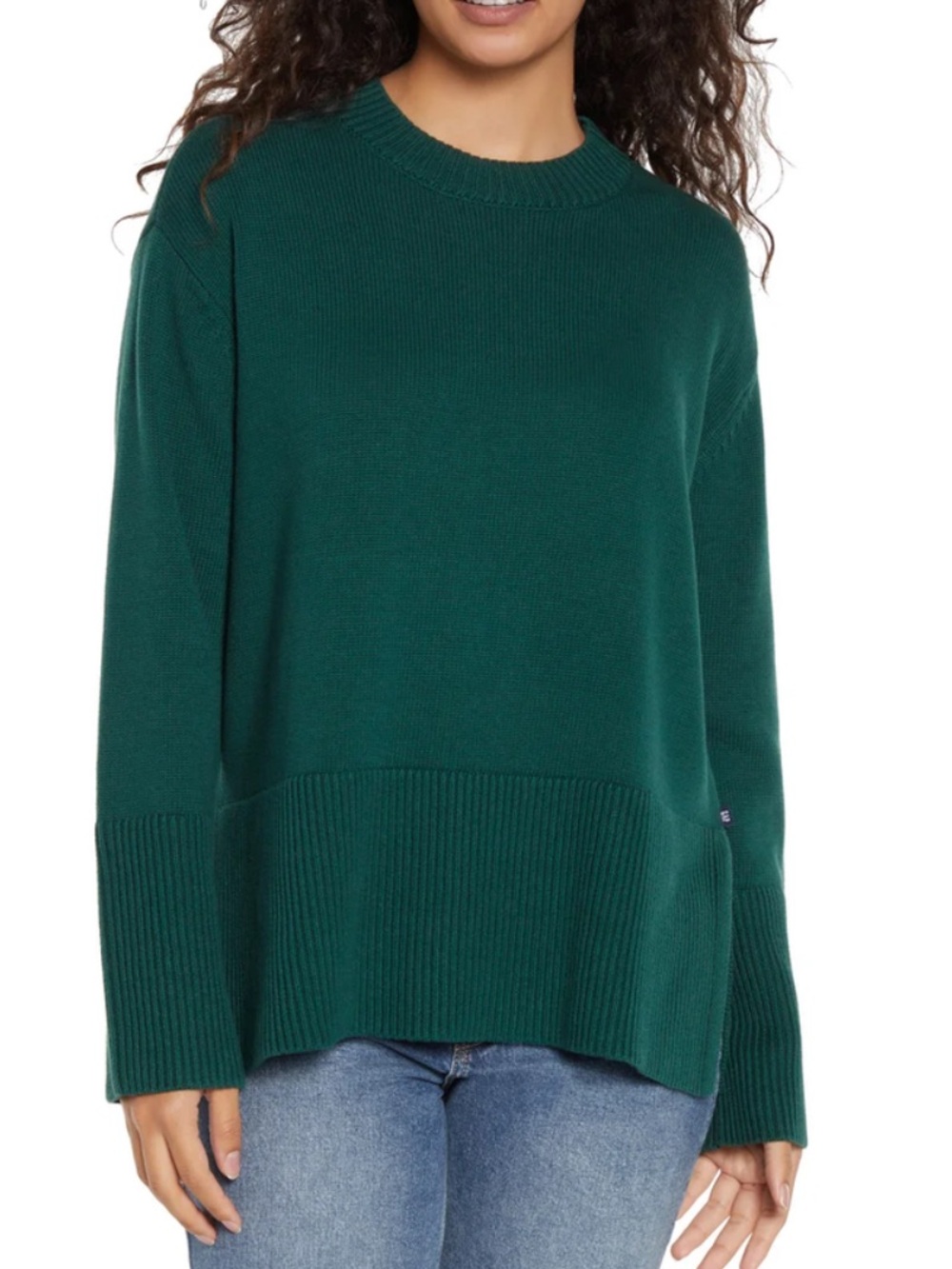 GAP Women's Forest Green Crewneck Sweater